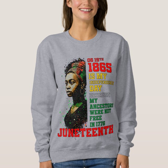 Sweatshirt 18 juin 1865 Fête de l'Indépendance (Devant)