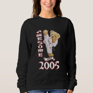 Sweatshirt 18e anniversaire Hommes Femmes 2005 Awesome Karate