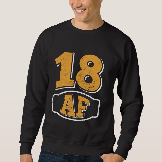 Sweatshirt 18e fête d'anniversaire 18 AF 2006 Né Anniversaire (Devant)