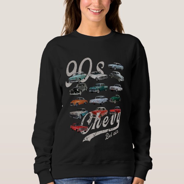 Sweatshirt 1956 1957 1953 1955 56 57 90s chevys bel air (Devant)