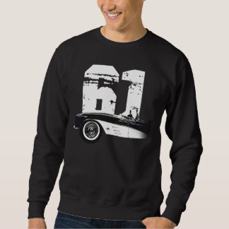 Sweatshirt 1961 Corvette Chevy Silhouette avec chemise année 