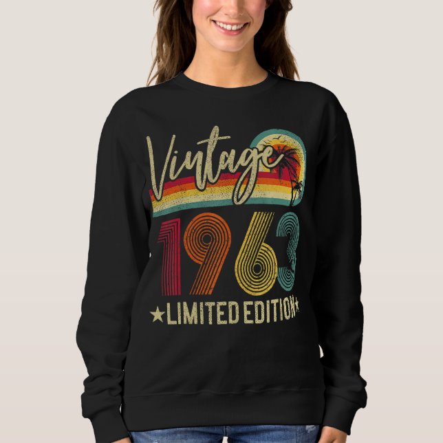Sweatshirt 1963 59e anniversaire 59 ans sac (Devant)