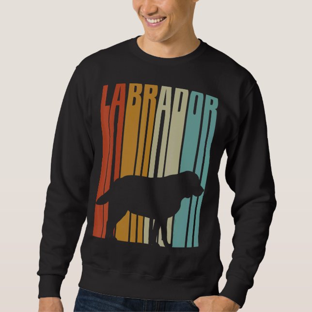 Sweatshirt 1970 Style rétro Labrador (Devant)