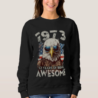 Sweatshirt 1973 52e anniversaire extraordinaire depuis 52 ans
