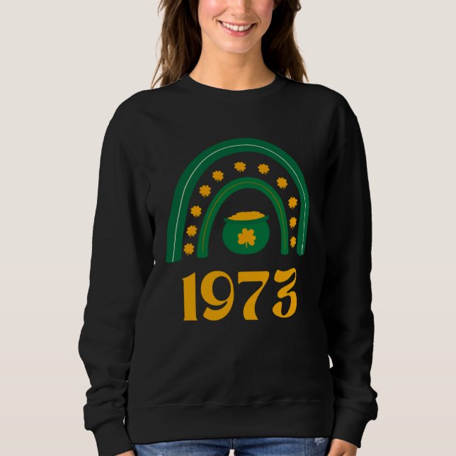 Sweatshirt 1973 Choix de la St Patrick s Day Irish Shamrock F (Devant)