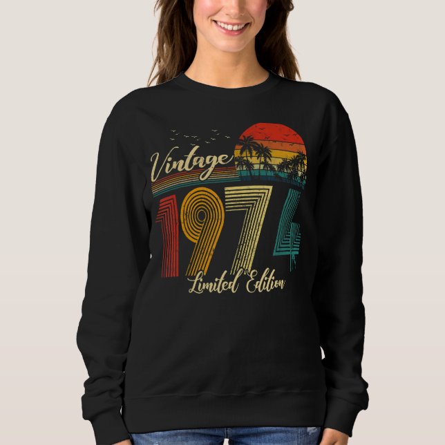 Sweatshirt 1974 48e anniversaire 48 ans (Devant)