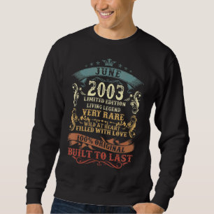 Sweatshirt 19 Ans Juin 19 Anniversaire Hommes Femmes
