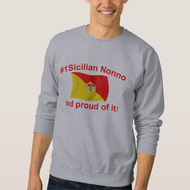 Sweatshirt #1 fier Nonno sicilien (Devant)