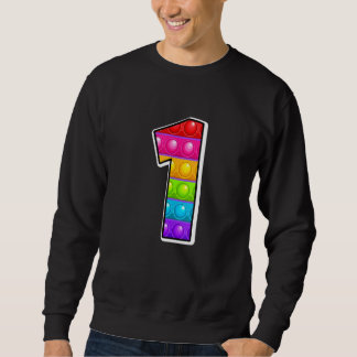 Sweatshirt 1 lettre majuscule coupée 1 alphabet Funny Poppin 