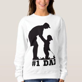 Sweatshirt 1 Papa Golfing Golf Fête des pères Père Son Tee