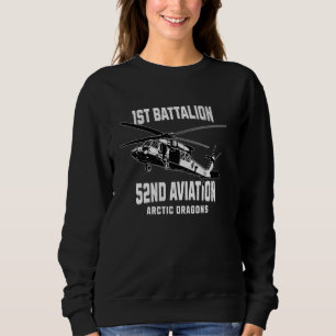Sweatshirt 1er Bataillon 52e Hélicoptère militaire Ve