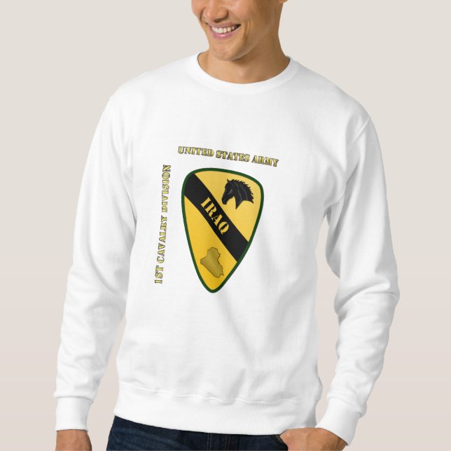 Sweatshirt 1re division de cavalerie Irak (Devant)