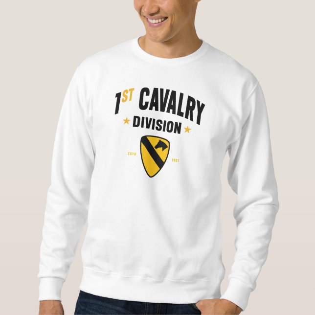 Sweatshirt 1re division de cavalerie "Première équipe" (Devant)