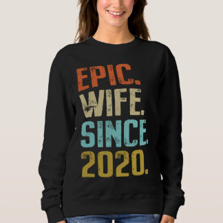 Sweatshirt 1st Wedding Anniversary For Her Best Epic Wife Sin