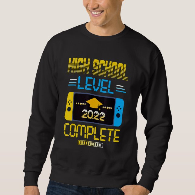 Sweatshirt 2022 Lycée Niveau Complet Vidéo Gamer Gradua (Devant)