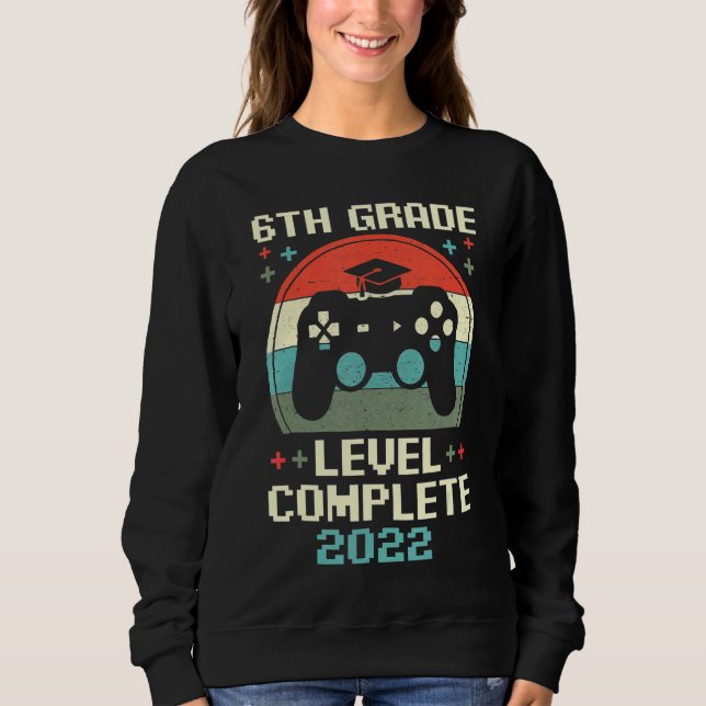 Sweatshirt 2022 Niveau Terminé 6e classe Gamer (Devant)
