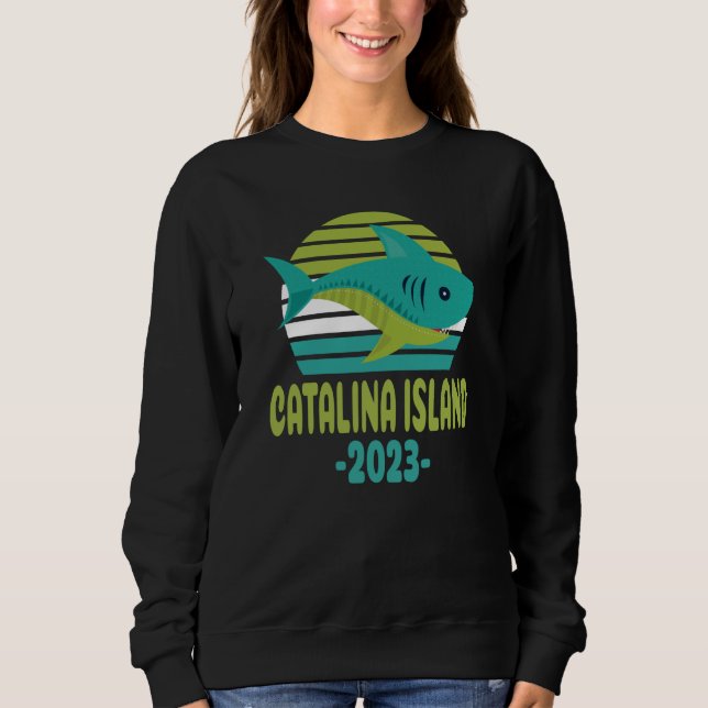 Sweatshirt 2023 Catalina Island California Shark (Devant)