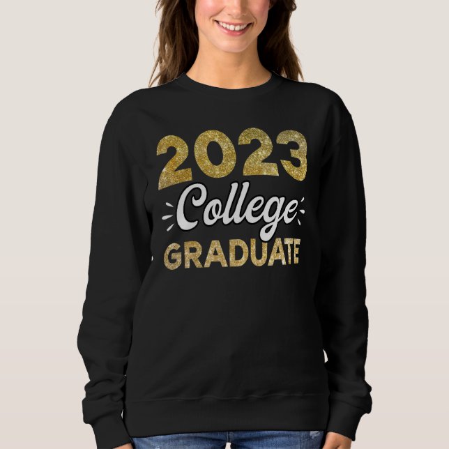Sweatshirt 2023 Diplômés du Collège Étudiants du grade Sen (Devant)