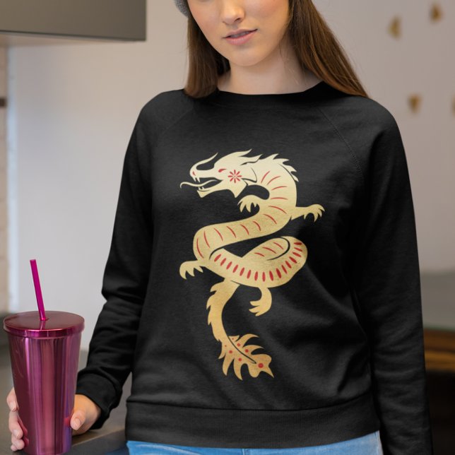 Sweatshirt 2024 Année du Dragon - Dragon de Nouvel An Chinois (Créateur téléchargé)