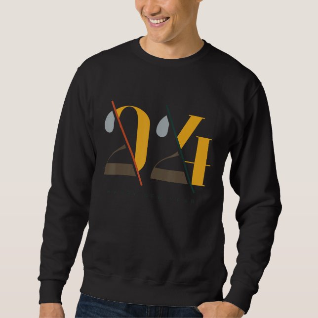 Sweatshirt 2024 New Years Eve Party Supplies NYE 2024 Happy N (Devant)