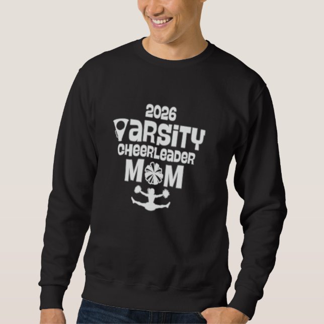 Sweatshirt 2026 Varsity Pom-pom girl Mom Class of 2026 Team S (Devant)