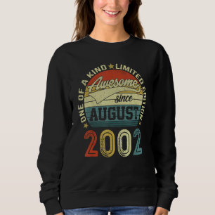 Sweatshirt 20 ans Anniversaire Awesome depuis août 2002 20e