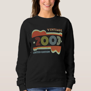 Sweatshirt 20e anniversaire Guitare Vintage Retro 2003 Décora