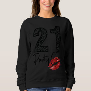 Sweatshirt 21 Party Crew Boire de la bière 21e ans heureux Bi