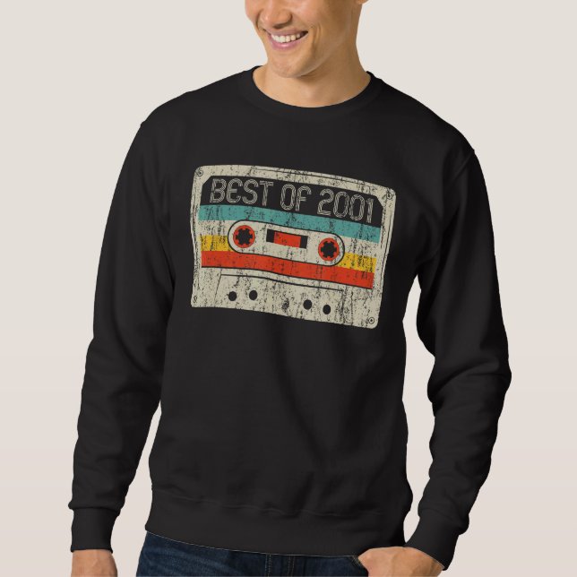Sweatshirt 21e Anniversaire Meilleur De 2001 Bande De Cassett (Devant)