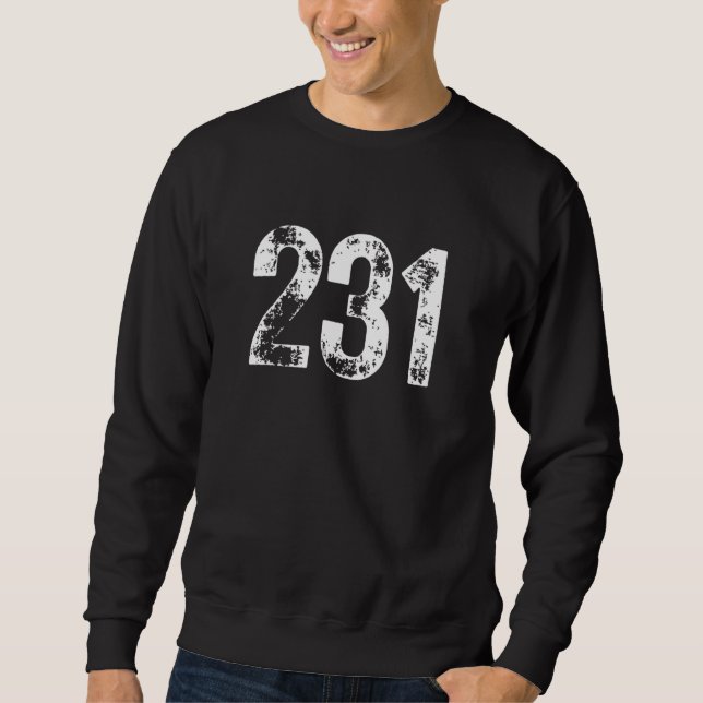 Sweatshirt 231 Area Code Muskegon MI Mobile Telephone Area Co (Devant)