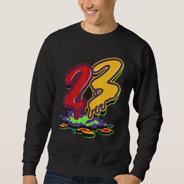Sweatshirt 23 Drip What The 5s Matching (Devant)