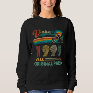 Sweatshirt 23e anniversaire Vintage Retro Motorcycle Né 1999