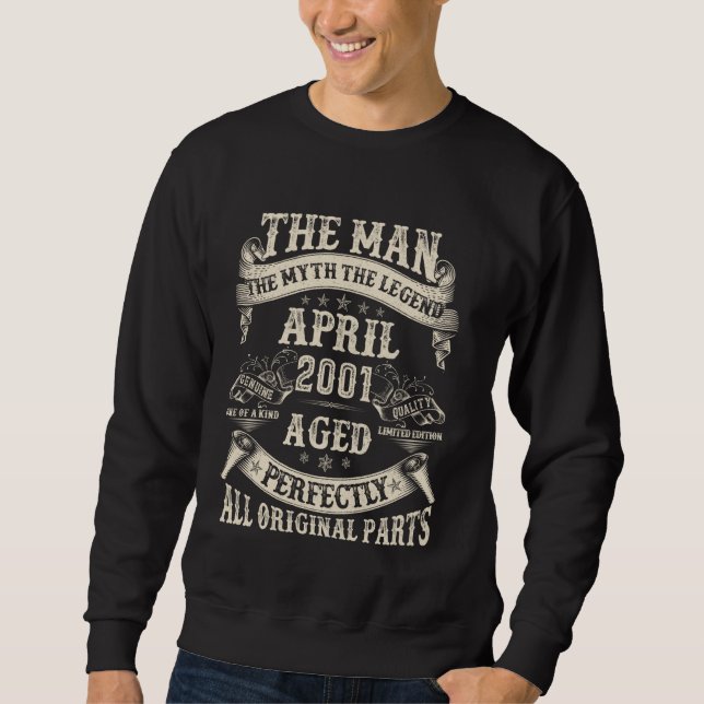 Sweatshirt 24e anniversaire Cadeaux pour hommes 24 ans Annive (Devant)