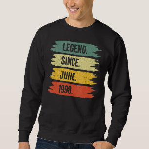 Sweatshirt 24ème Anniversaire Des Légendes Vintages Rétro Son