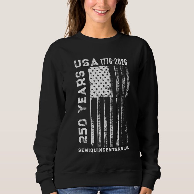Sweatshirt 250e anniversaire États-Unis 4 juillet (Devant)
