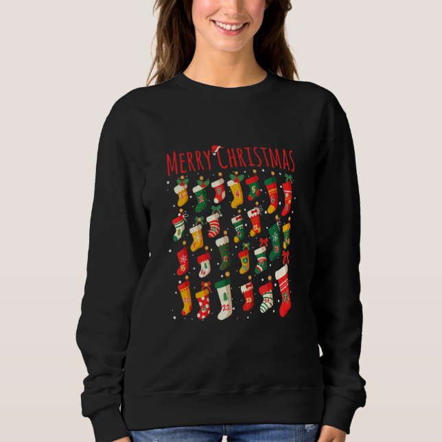 Sweatshirt 25 Jour De Noël Compte À Recompte Empêcher Cale De (Devant)