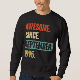 Sweatshirt 27 Ans 27 Anniversaire Awesome depuis Septembre