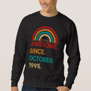 Sweatshirt 27 Ans Awesome depuis Octobre 1995 27e Naissance