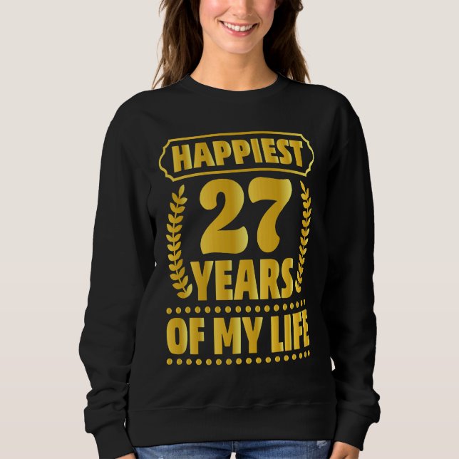 Sweatshirt 27th Anniversary  Parents Couples Husband Wife (Devant)
