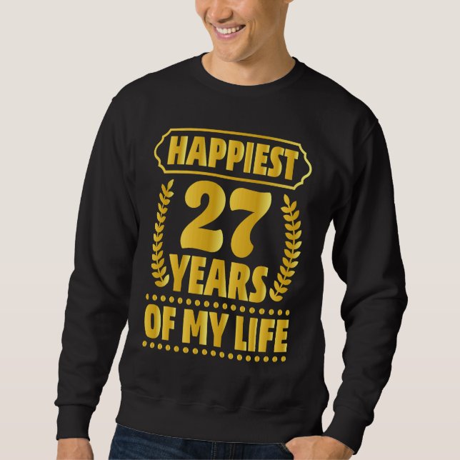 Sweatshirt 27th Anniversary  Parents Couples Husband Wife (Devant)