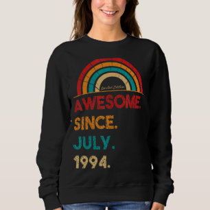 Sweatshirt 28 Ans Awesome depuis Juillet 1994 28e Anniversair