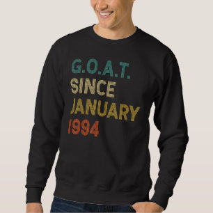 Sweatshirt 28e anniversaire 28 ans chèvre depuis janvier 1994