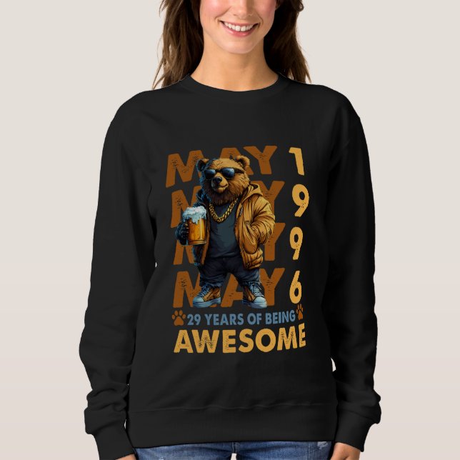 Sweatshirt 29e anniversaire Bear Légendes mai 1996 29 ans F (Devant)