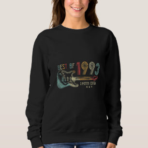 Sweatshirt 29e anniversaire Guitare femmes Mens Vintage Best