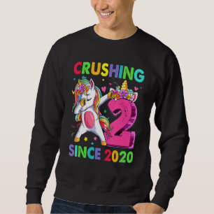 Sweatshirt 2 Le broyer depuis 2020 Dabbing Unicorn 2e naissan
