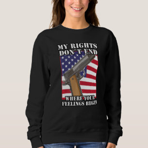 Sweatshirt 2e amendement Droits sur les armes à feu Pro Gun