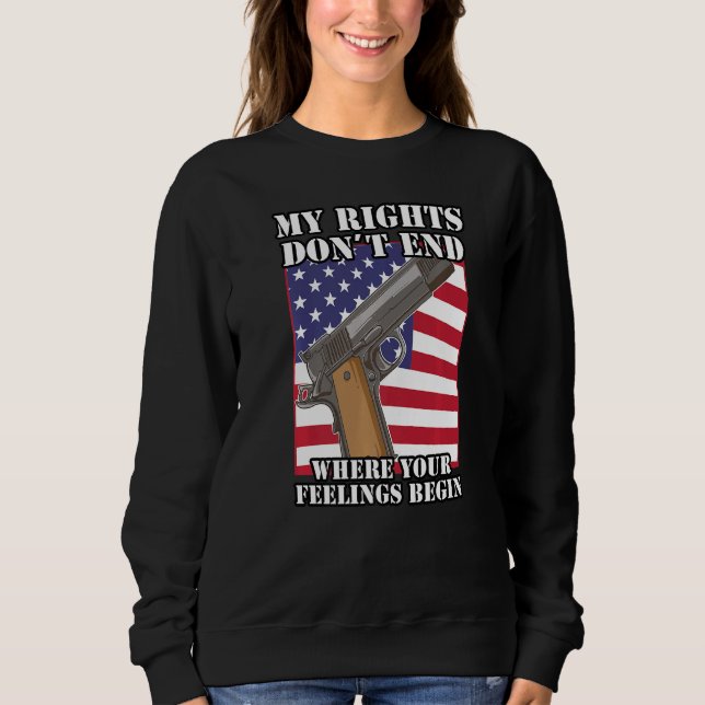 Sweatshirt 2e amendement Droits sur les armes à feu Pro Gun (Devant)