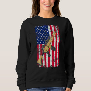 Sweatshirt 2e Amendement Sur Le Drapeau Américain Usa Rifle G