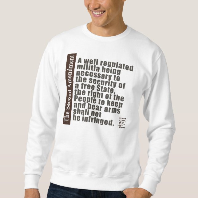 Sweatshirt 2ème Amendement (Devant)