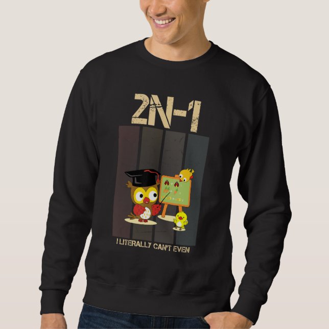 Sweatshirt 2n 1 I Littéralement ne peut même pas Math Drôle S (Devant)